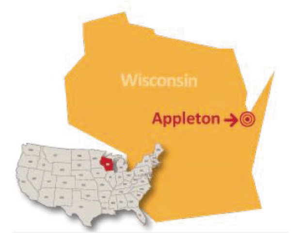 Wisconsin Appleton private school map