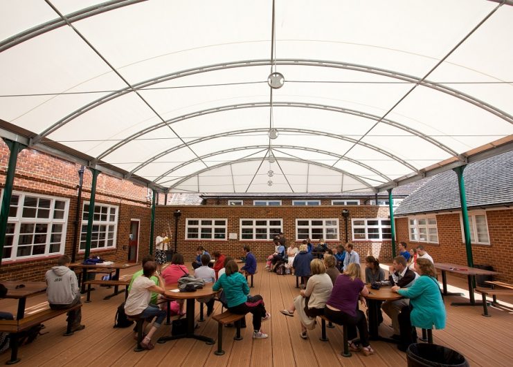 covered area